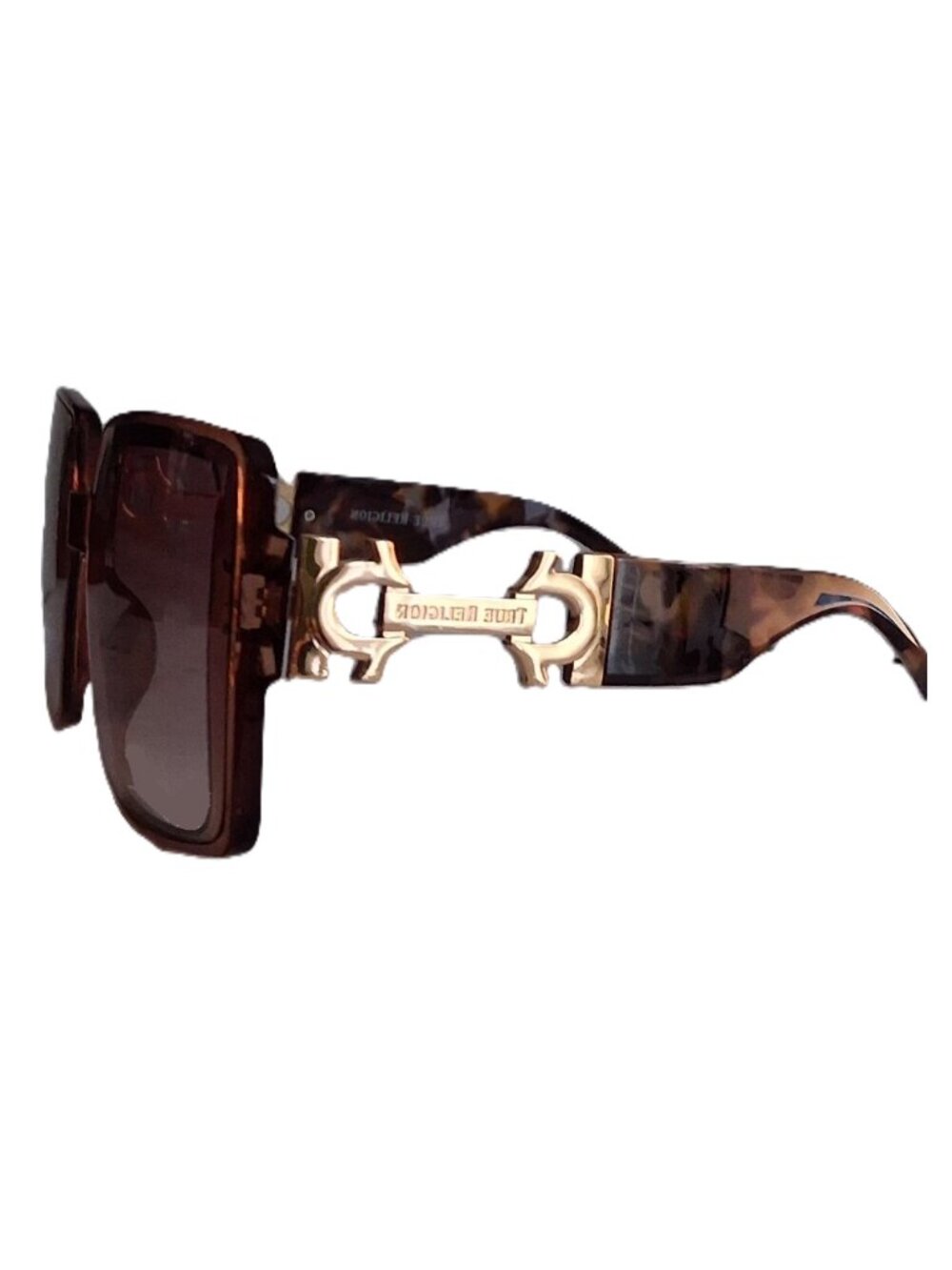 True Religion Amber Gradient Oversized Square Sunglasses - NWT - Picture 5 of 6